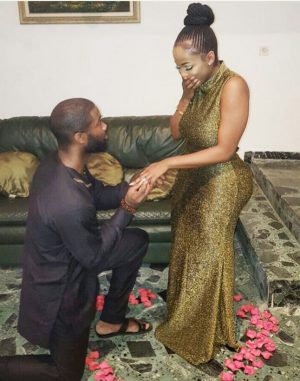 SEE ROMANCE!!! Man Flies All The Way From Liberia For Surprise Proposal To His Nigerian Girlfriend