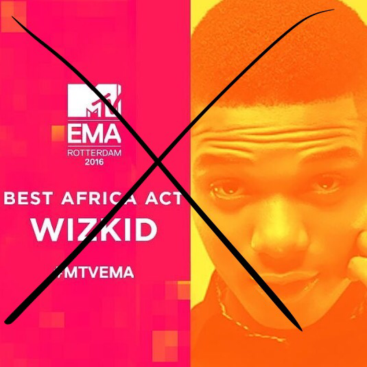 Organisers Of The MTV Europe Music Award (EMA) Strip Wizkid Of His ...