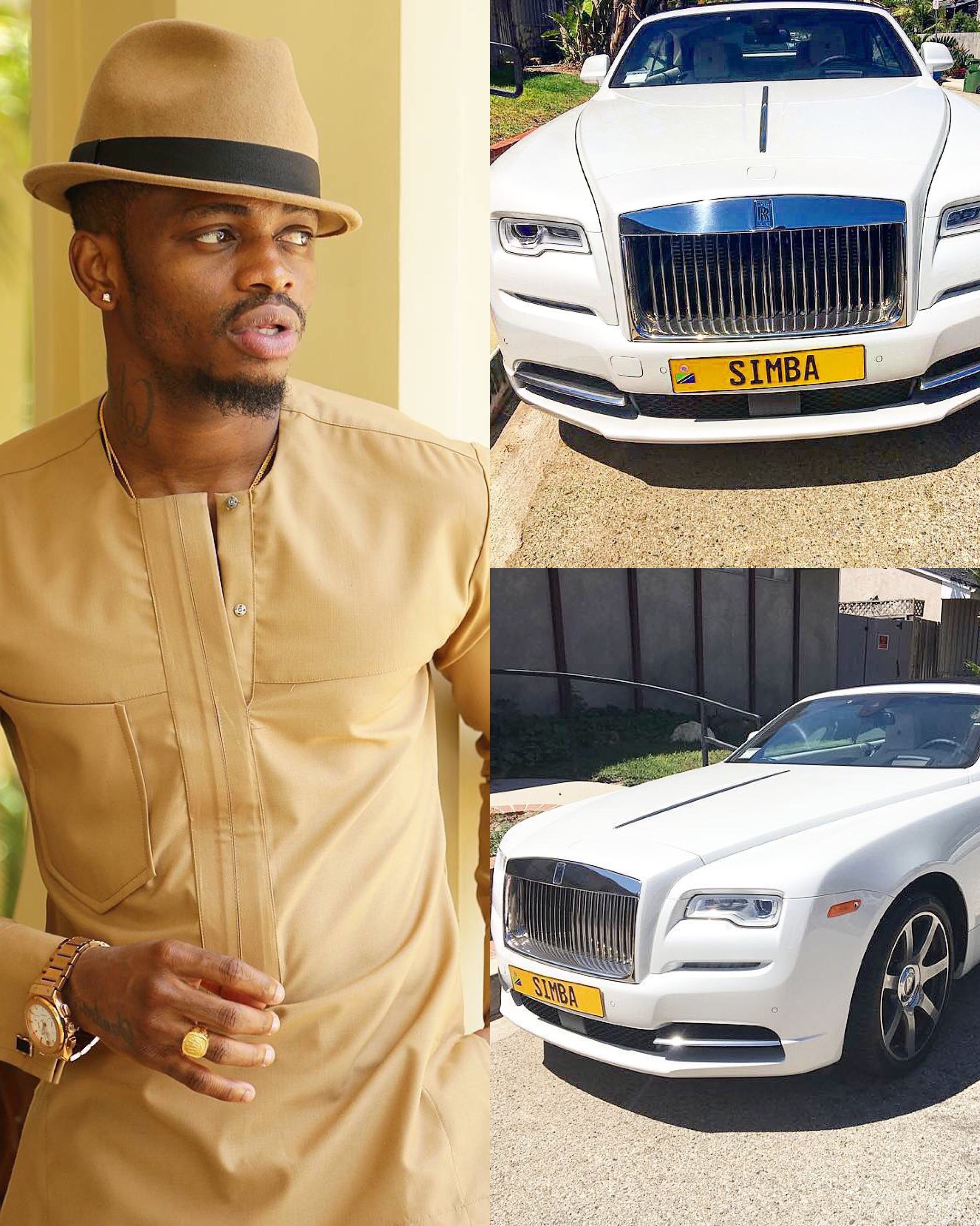 Tanzanian Super Star Diamond Platnumz Shows Off New Rolls Rolyce ...