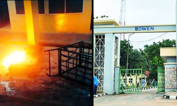 Bowen University students allegedly burn down hostel after 200 students got suspended