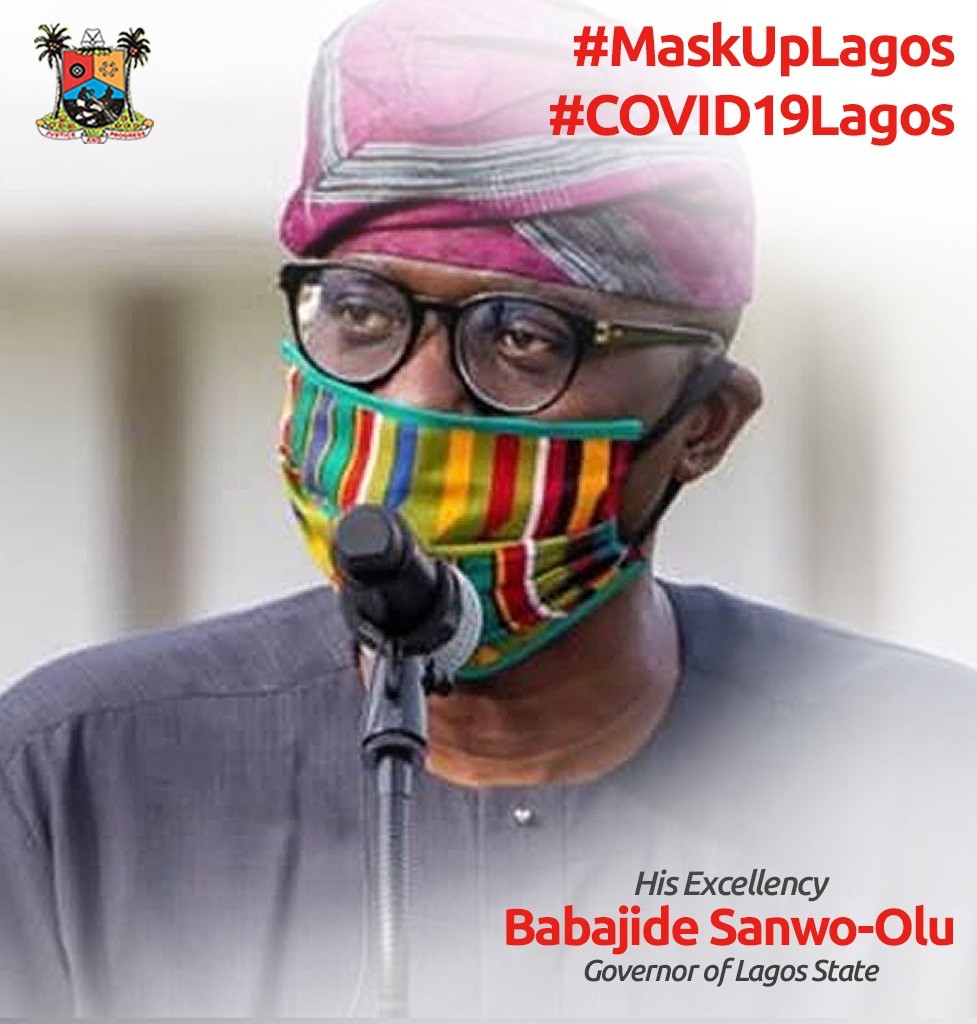Lagos Makes Face Masks Compulsory At Public Gatherings As Mask Up 