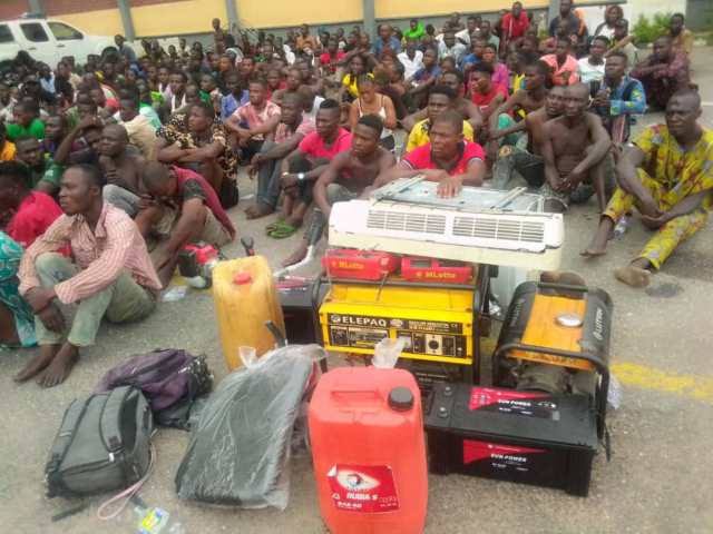 Police Raid Crime Hotspots In Lagos, Arrest 720 Suspected Criminals